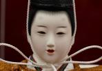 小出松寿作 京十番 黄櫨染正絹衣装着 親王平台飾り-2
