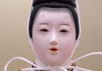 小出松寿作 京十番正絹金襴衣装着親王平台飾り-2